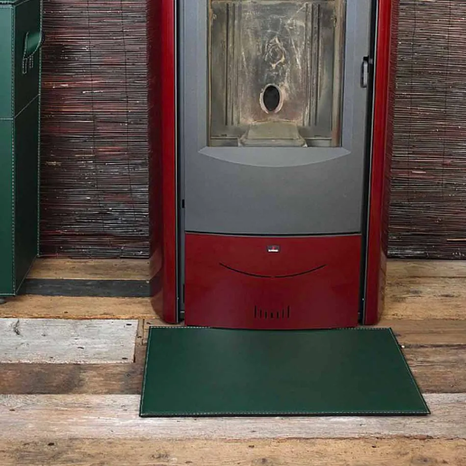 Lædermåtte til pejs / komfur Virgilio Fremstillet i Italien Viadurini