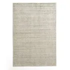 Stuetæppe produceret på manuel væv i viskose, uld og bomuld - Cristel Viadurini