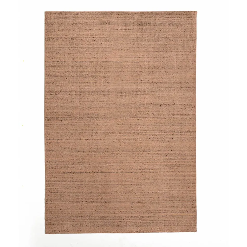 Stuetæppe produceret på manuel væv i viskose, uld og bomuld - Cristel Viadurini