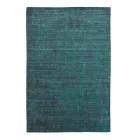 Stuetæppe produceret på manuel væv i viskose, uld og bomuld - Cristel Viadurini