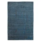 Stuetæppe produceret på manuel væv i viskose, uld og bomuld - Cristel Viadurini