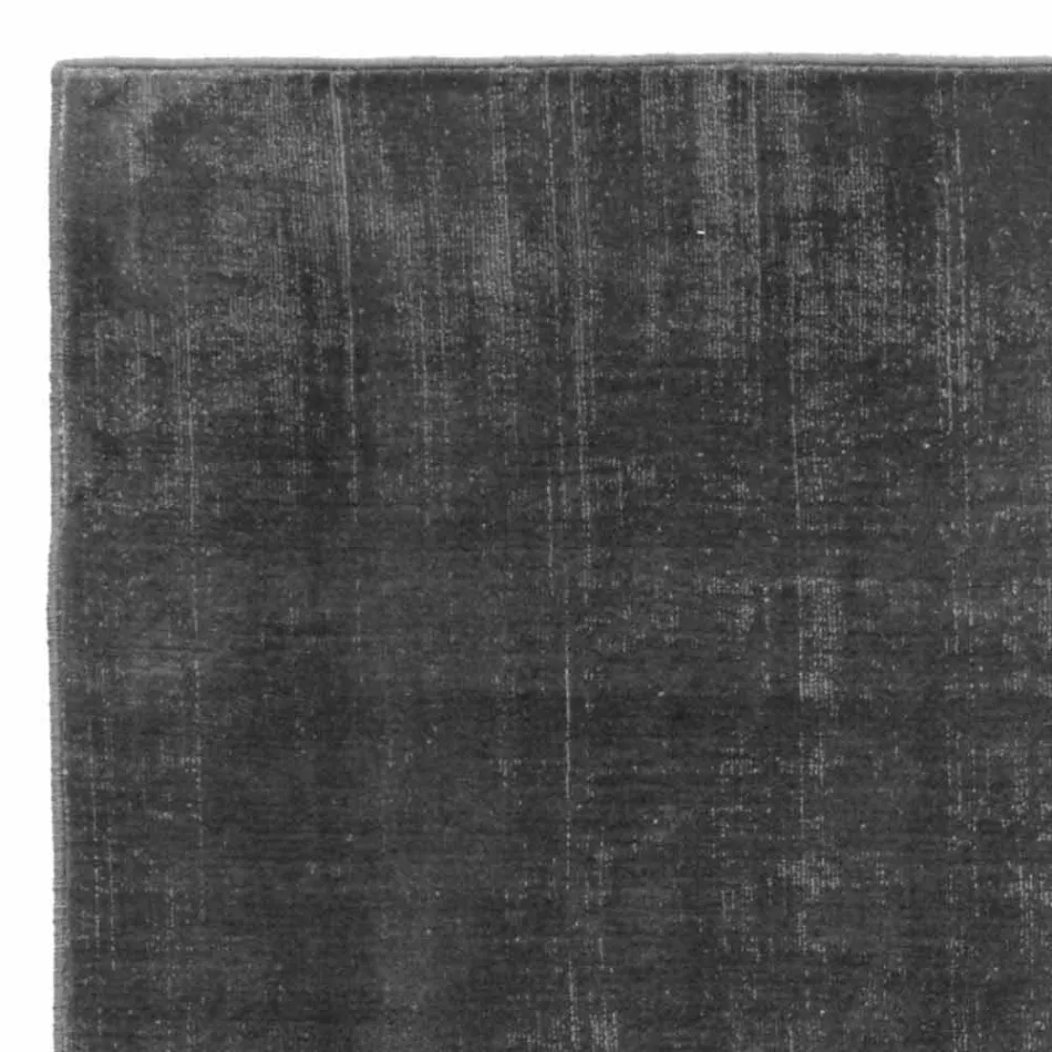 Rektangulær stue tæppe i viskose, høj kvalitet lavet i Italien - Stephan Viadurini