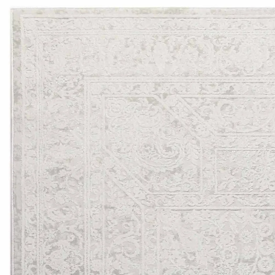 Designtæpper med beige design i polyester og viskose - Occitania Viadurini