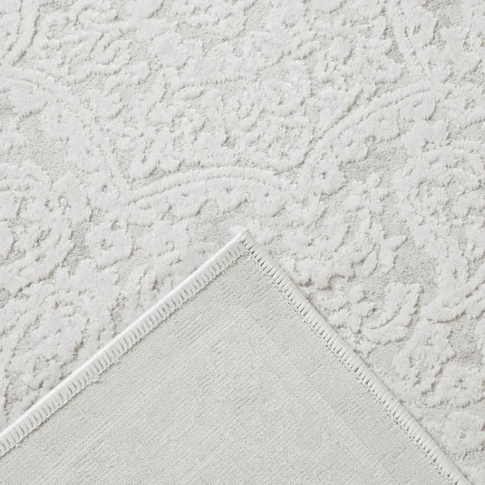 Designtæpper med beige design i polyester og viskose - Occitania Viadurini