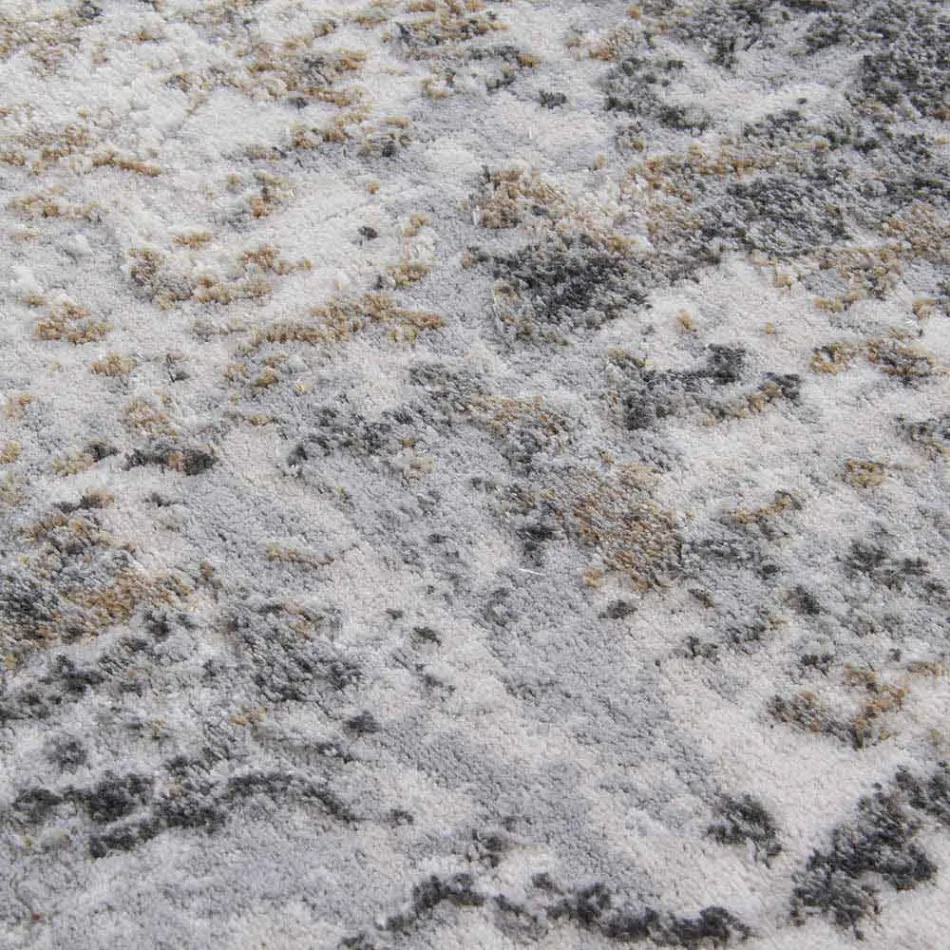 Designtæpper med beige design i polyester og viskose - Occitania Viadurini