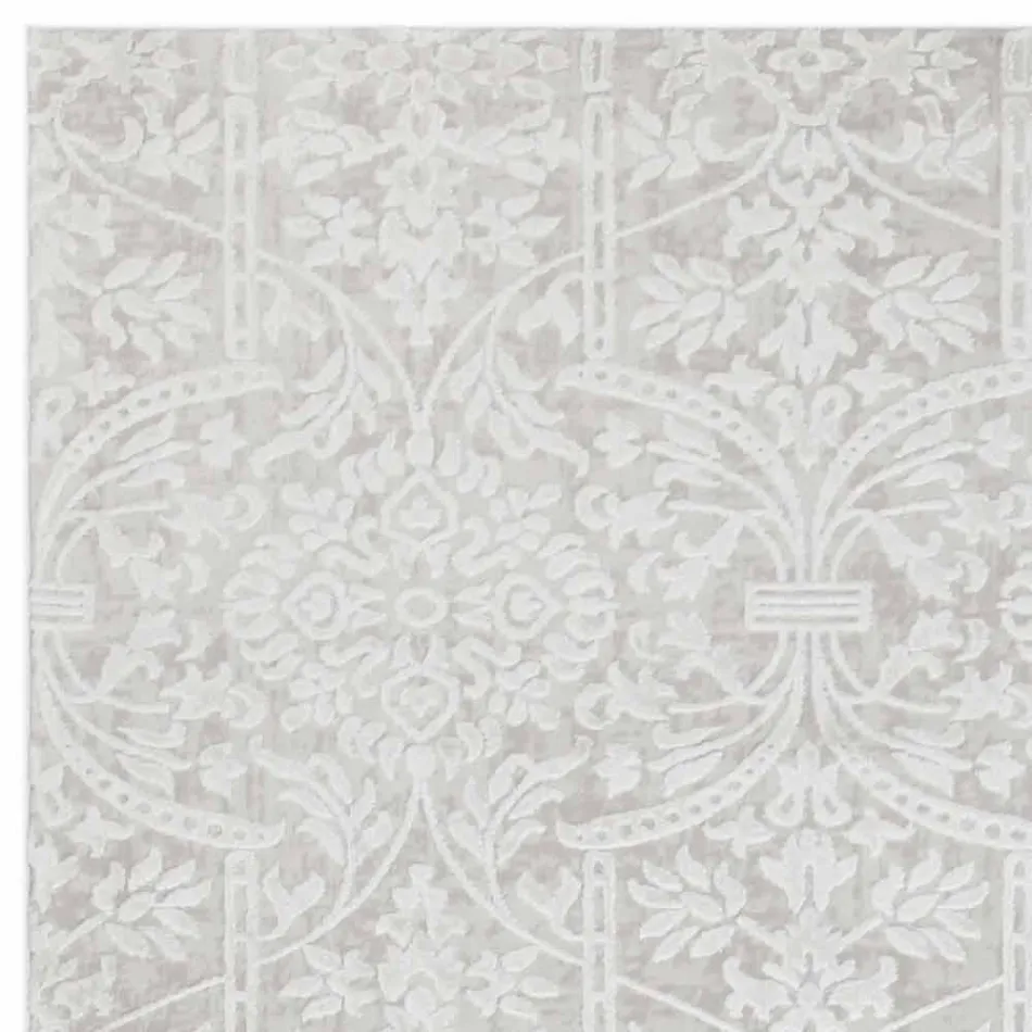 Designtæpper med beige design i polyester og viskose - Occitania Viadurini