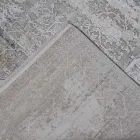 Designer tæpper i viskose og akrylgrå beige med design - præsident Viadurini