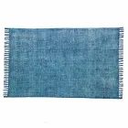 Etnisk farvet rektangulær stofbeklædning med kvaster - Fibraù Viadurini