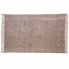 Etnisk farvet rektangulær stofbeklædning med kvaster - Fibraù Viadurini