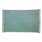 Etnisk farvet rektangulær stofbeklædning med kvaster - Fibraù Viadurini