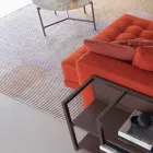 Håndlavet modulært farvet viskosetæppe vævet i Indien - Gilberto Viadurini