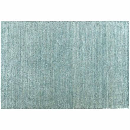 Håndlavet tæppe vævet i Indien Højkvalitets uld og bambussilke - Anella Viadurini
