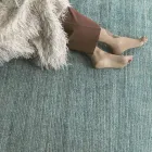 Håndlavet tæppe vævet i Indien Højkvalitets uld og bambussilke - Anella Viadurini