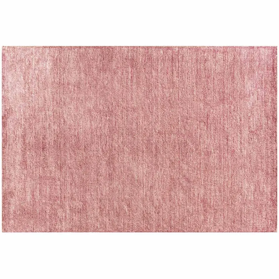 Håndlavet tæppe vævet i Indien Højkvalitets uld og bambussilke - Anella Viadurini