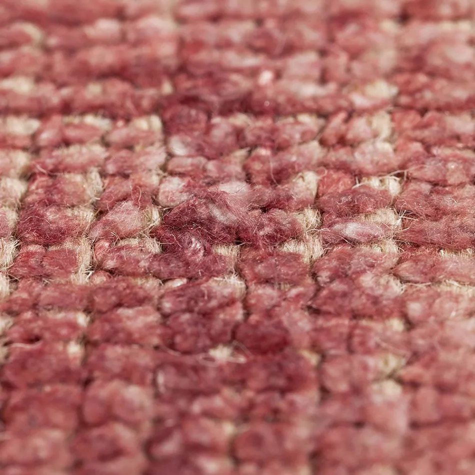 Håndlavet tæppe vævet i Indien Højkvalitets uld og bambussilke - Anella Viadurini