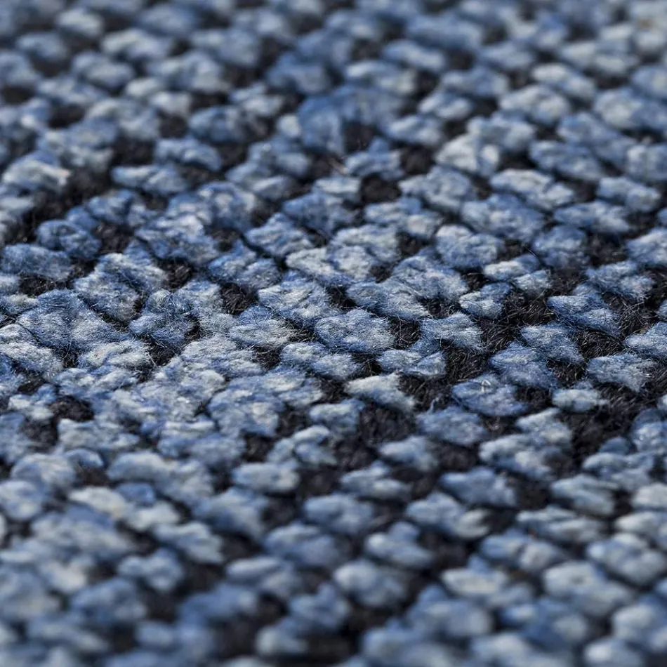 Håndlavet tæppe vævet i Indien Højkvalitets uld og bambussilke - Anella Viadurini