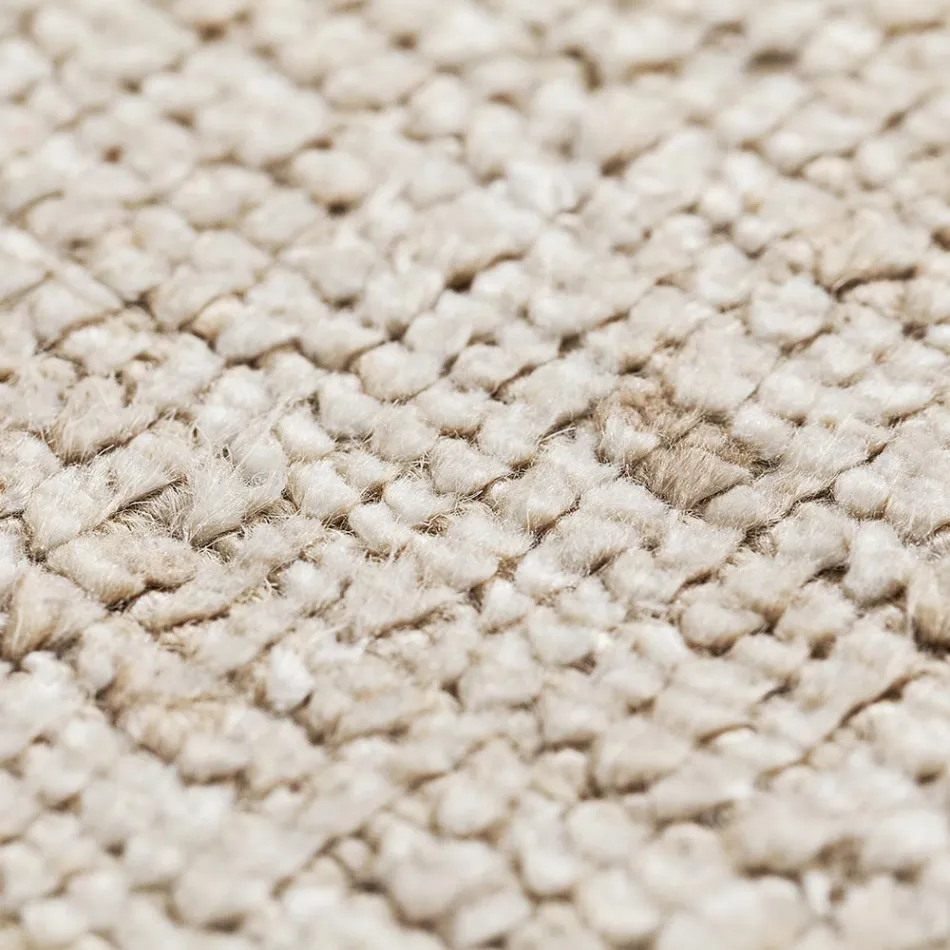 Håndlavet tæppe vævet i Indien Højkvalitets uld og bambussilke - Anella Viadurini