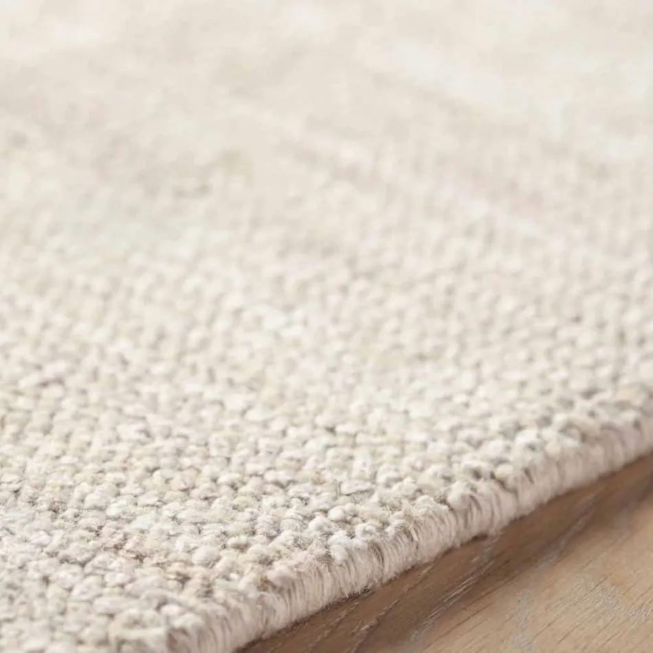 Stor skyggefuld og moderne design tæppe med kant - Brunilde Viadurini