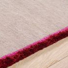 Viscose- og bomuldstæppe med farvede frynser i silke moderne design - Garbino Viadurini