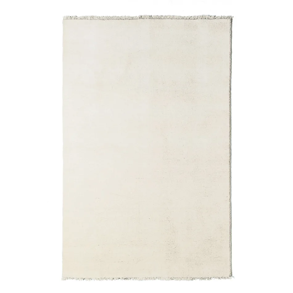 Moderne stuetæppe af alsidigt design i 100% uld - Pepita Viadurini