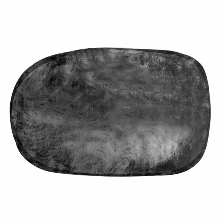 Ovalt stue tæppe i polyamid med digitaltryk - palmer Viadurini