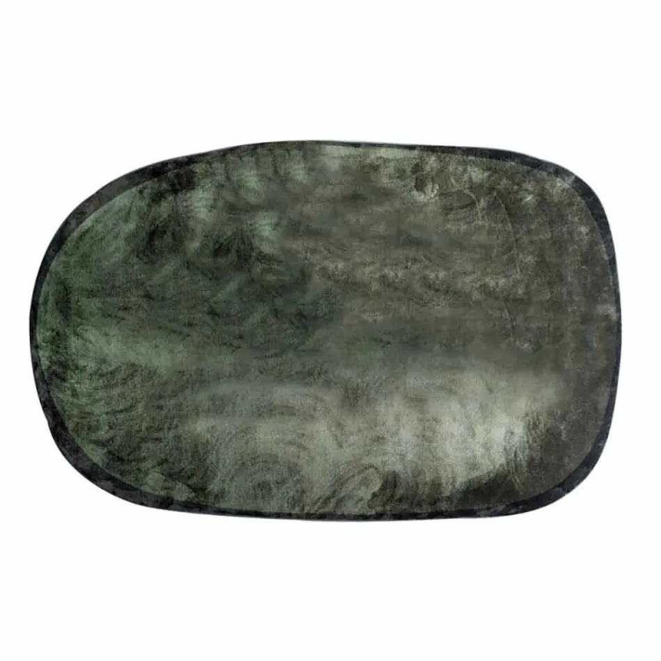 Ovalt stue tæppe i polyamid med digitaltryk - palmer Viadurini