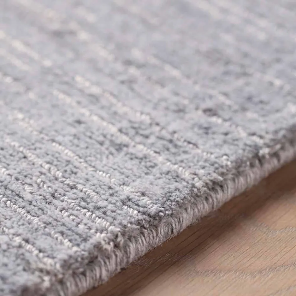 Stribet tæppe af moderne farvet og stort design til stuen - Prickle Viadurini