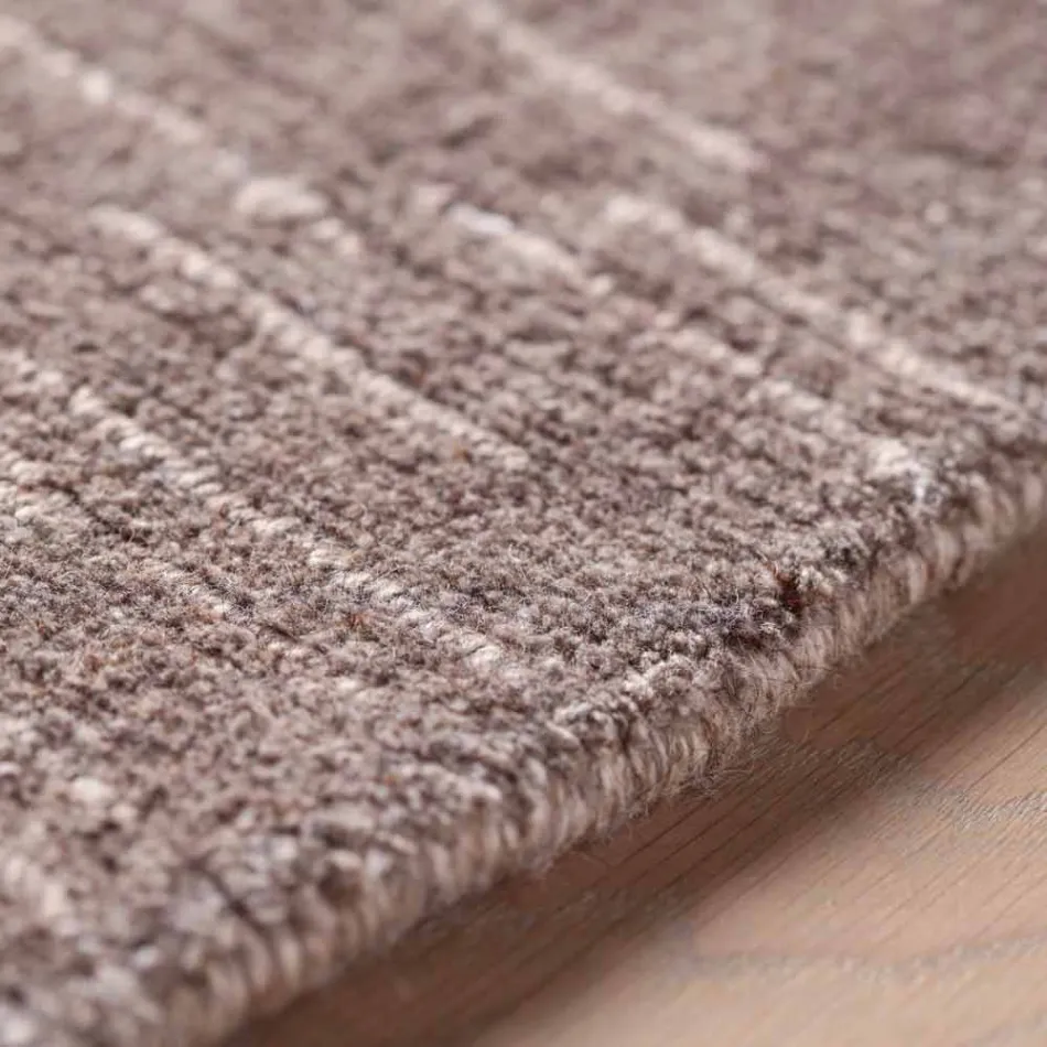 Stribet tæppe af moderne farvet og stort design til stuen - Prickle Viadurini