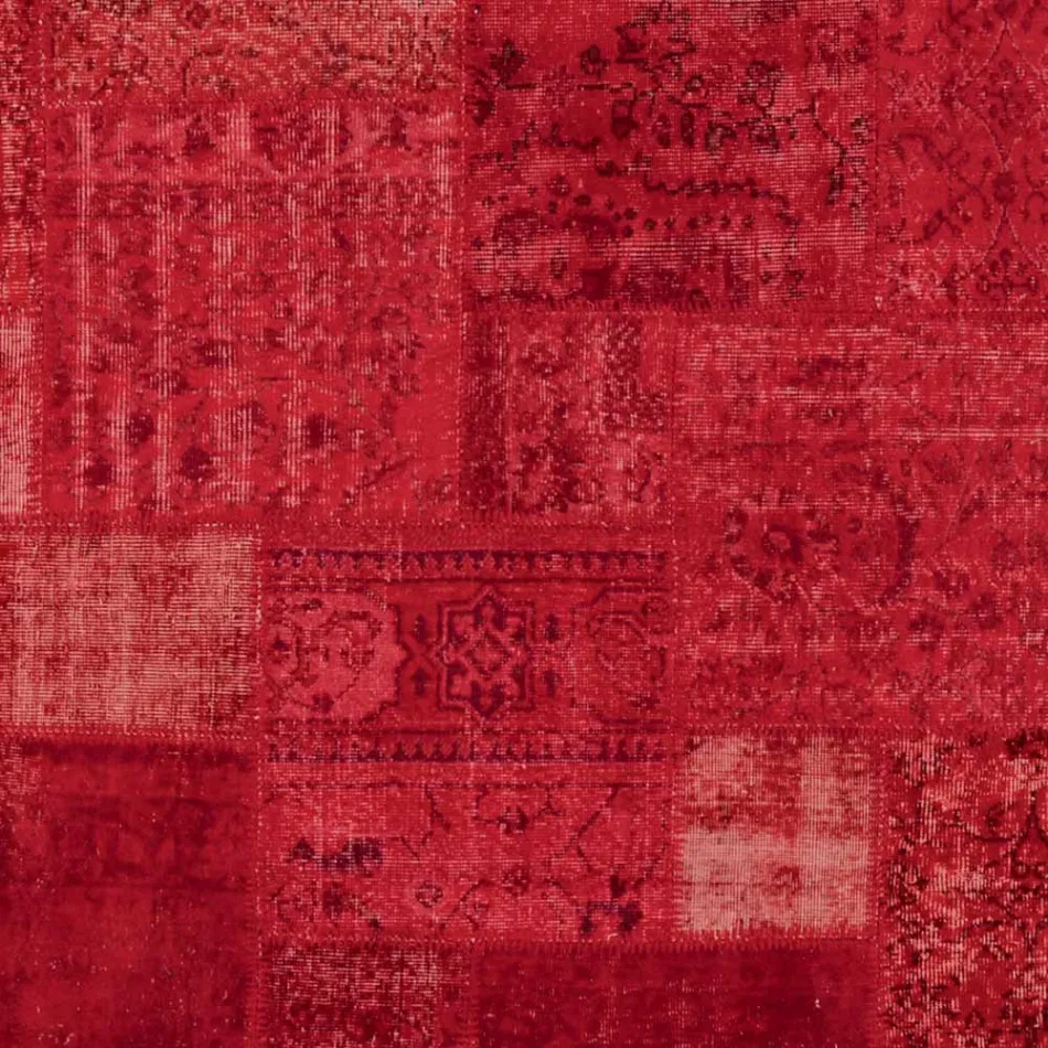 Artisan Patchwork Stue tæppe Håndknyttet i Türkiye - Raimund Viadurini