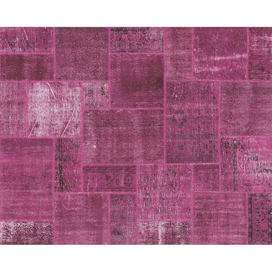 Artisan Patchwork Stue tæppe Håndknyttet i Türkiye - Raimund Viadurini