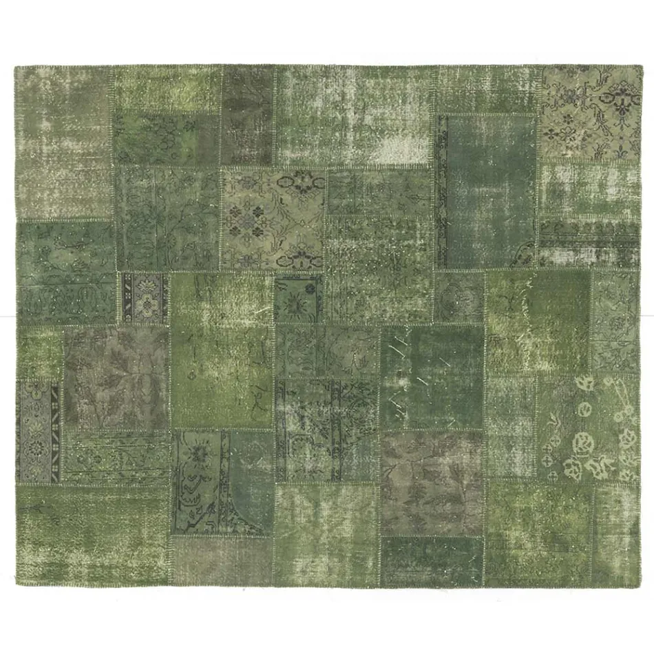 Artisan Patchwork Stue tæppe Håndknyttet i Türkiye - Raimund Viadurini