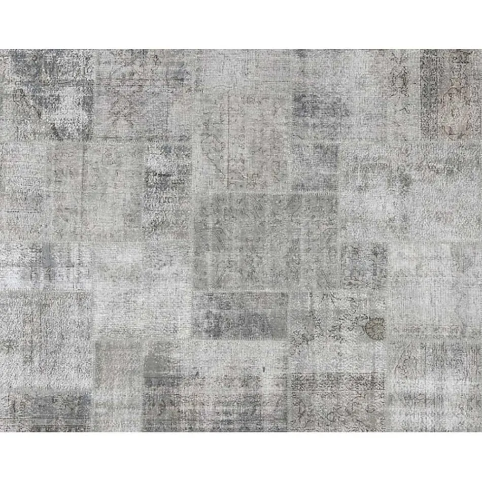 Artisan Patchwork Stue tæppe Håndknyttet i Türkiye - Raimund Viadurini