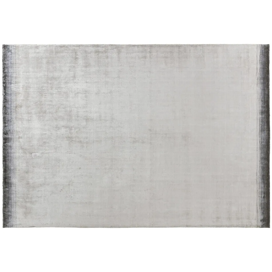 Håndlavet stuetæppe i højkvalitets viskose vævet i Indien - motorhjelm Viadurini