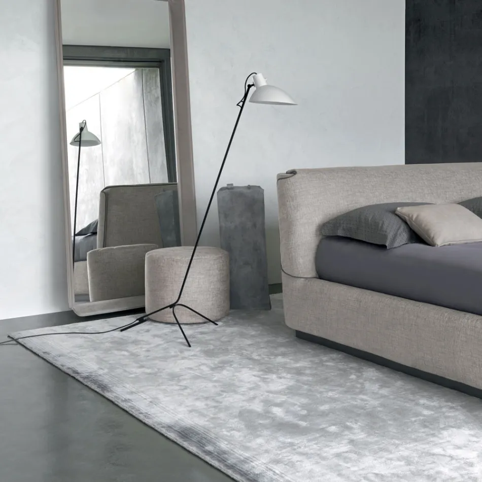 Håndlavet stuetæppe i højkvalitets viskose vævet i Indien - motorhjelm Viadurini