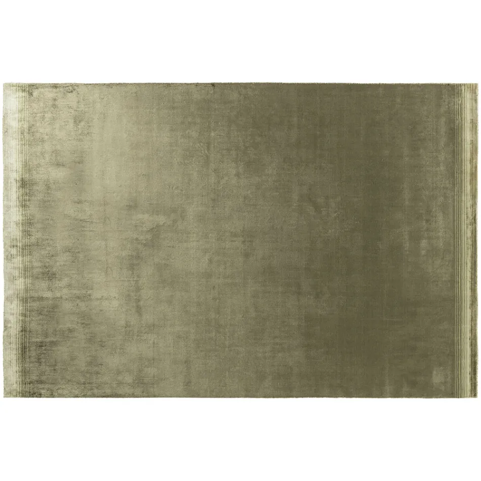 Håndlavet stuetæppe i højkvalitets viskose vævet i Indien - motorhjelm Viadurini