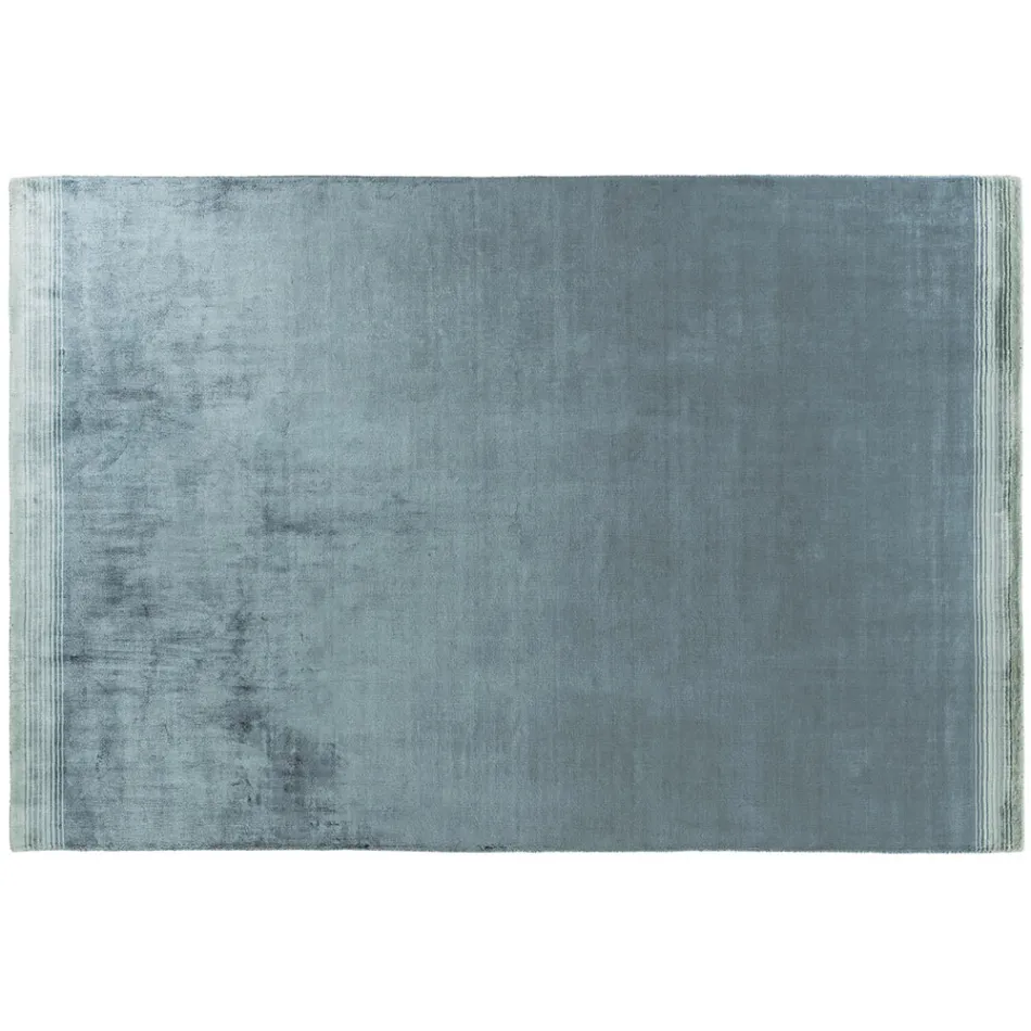 Håndlavet stuetæppe i højkvalitets viskose vævet i Indien - motorhjelm Viadurini