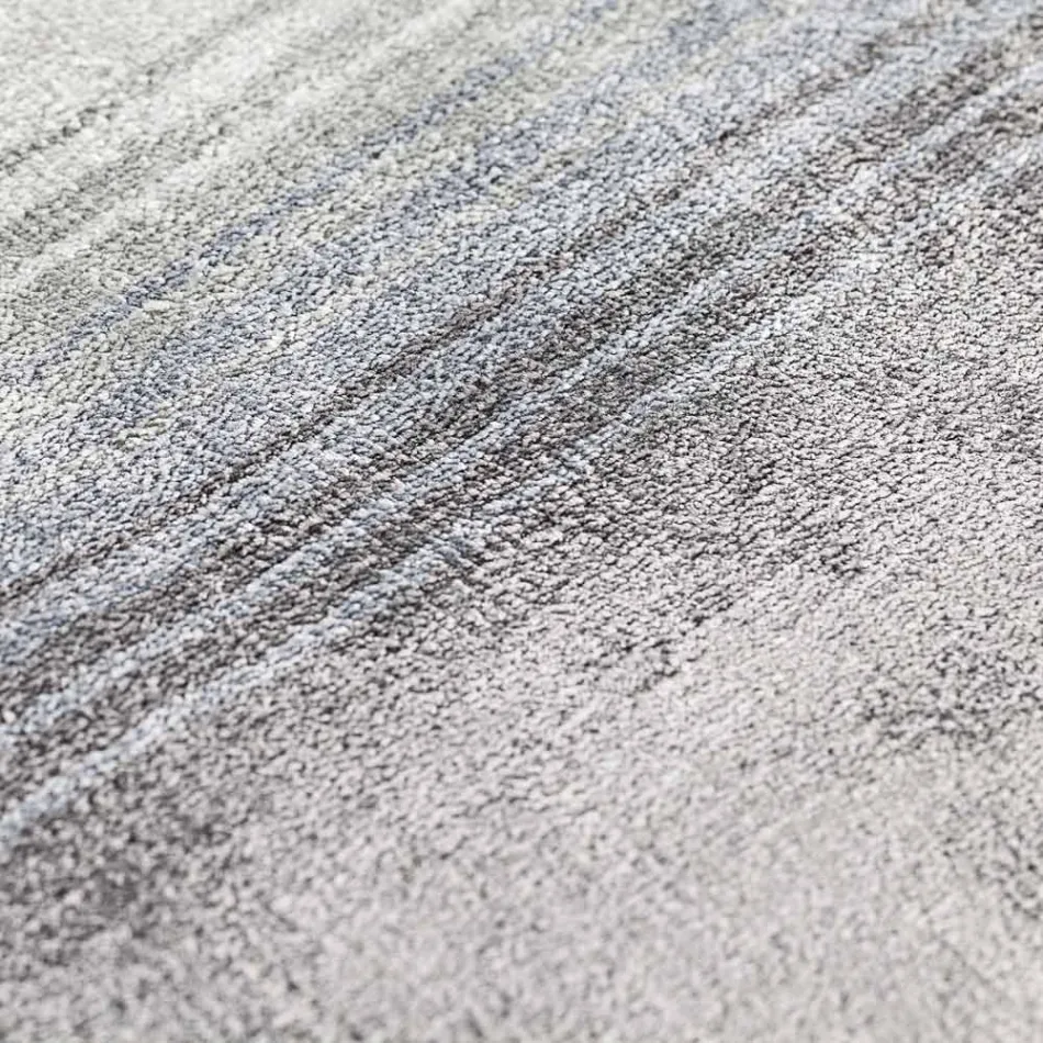 Håndlavet stuetæppe i højkvalitets viskose vævet i Indien - motorhjelm Viadurini