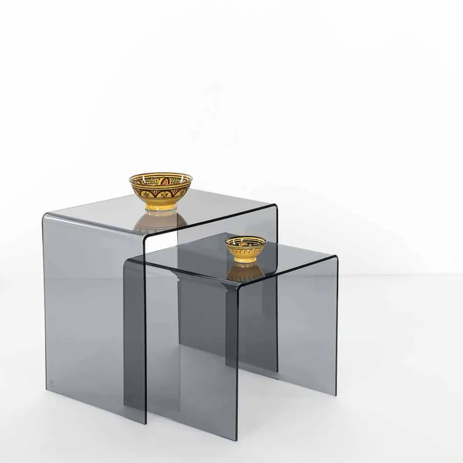 Designborde i farvet plexiglas lavet i Italien, Spinoso Viadurini