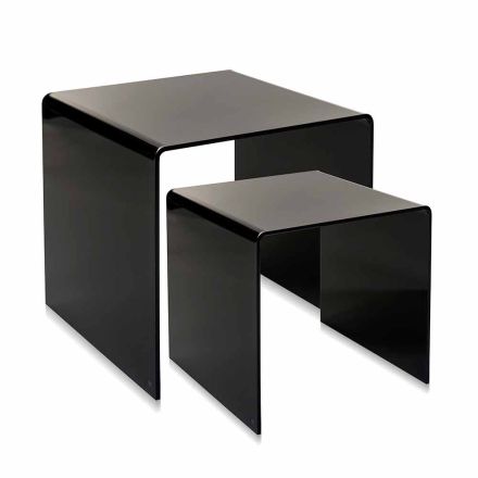 Designborde i farvet plexiglas lavet i Italien, Spinoso Viadurini