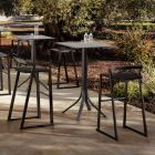 Højt udendørs barbord med 4 ben i aluminium i 2 farver - Filomena Viadurini