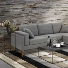 Højt sofabord i stål - Osmio Viadurini