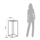 Højt sofabord i stål - Osmio Viadurini