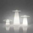 Slide Peak high table (H120) polyethylen og glas fremstillet i Italien Viadurini