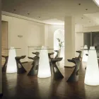 Slide Peak high table (H120) polyethylen og glas fremstillet i Italien Viadurini