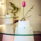 Slide Peak high table (H120) polyethylen og glas fremstillet i Italien Viadurini