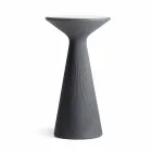 Højrundet udendørs sofabord i polyethylen og HPL fremstillet i Italien - Desmond Viadurini