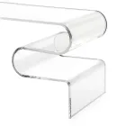 Dennis Transparent Plexiglas Sofabord Lavet i Italien Viadurini