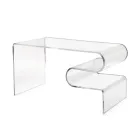 Dennis Transparent Plexiglas Sofabord Lavet i Italien Viadurini