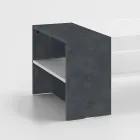 Lavt sofabord til stuen i hvidt træ 3 finish - Rames Viadurini