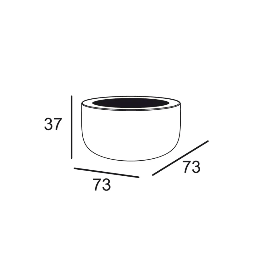 Design udendørs sofabord i HPL og polyethylen Fremstillet i Italien - Belida Viadurini